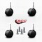 Service Caster 2'' Black Metal Hood Twin Wheel Caster Nylon Wheels Grip Neck Stem, 4PK SCC-GN02S50D-NYS-FB-4 - alternate 2
